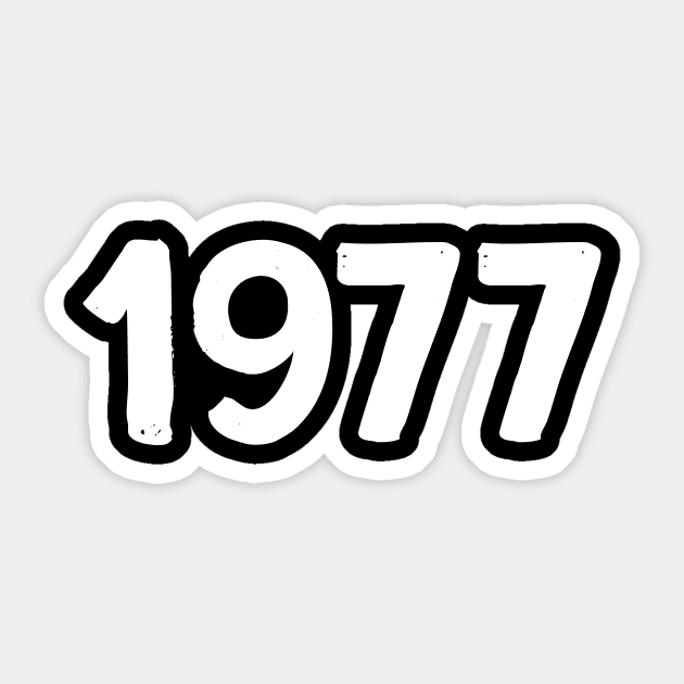 1977 Sticker by spantshirt